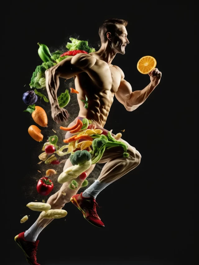 man-running-with-vegetables-around-him-world-health-background